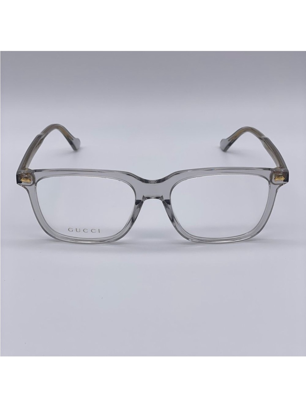 AUTHENTIC Gucci Transparent Frame with Gold-Trim Women's Glasses - Picture 9 of 14